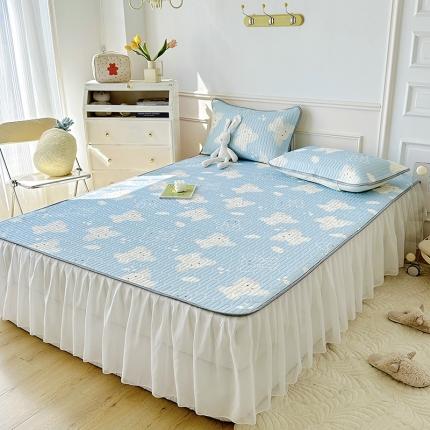 91家纺网 家纺一手货源 找家纺 （总）纽缦 2023新款乳胶床裙三件套