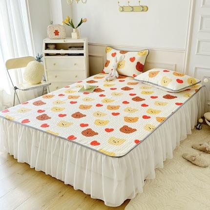 91家纺网 家纺一手货源 找家纺 （总）纽缦 2023新款乳胶床裙三件套