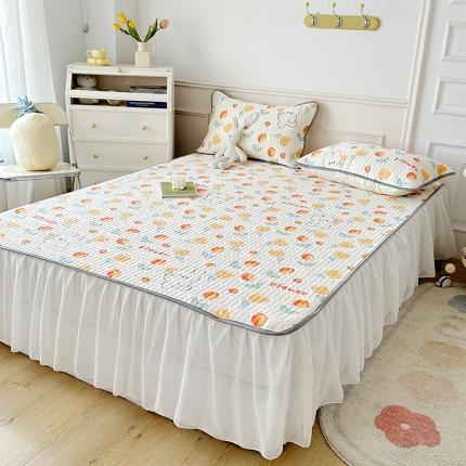 91家纺网 家纺一手货源 找家纺 （总）纽缦 2023新款乳胶床裙三件套