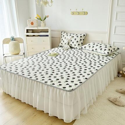 91家纺网 家纺一手货源 找家纺 （总）纽缦 2023新款乳胶床裙三件套