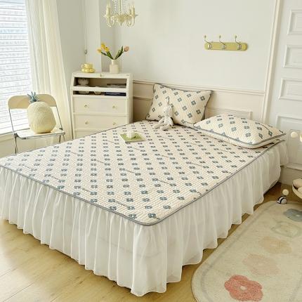 91家纺网 家纺一手货源 找家纺 （总）纽缦 2023新款乳胶床裙三件套