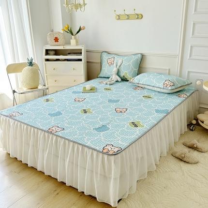 91家纺网 家纺一手货源 找家纺 （总）纽缦 2023新款乳胶床裙三件套