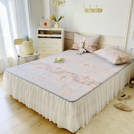 91家纺网 家纺一手货源 找家纺 （总）纽缦 2023新款乳胶床裙三件套