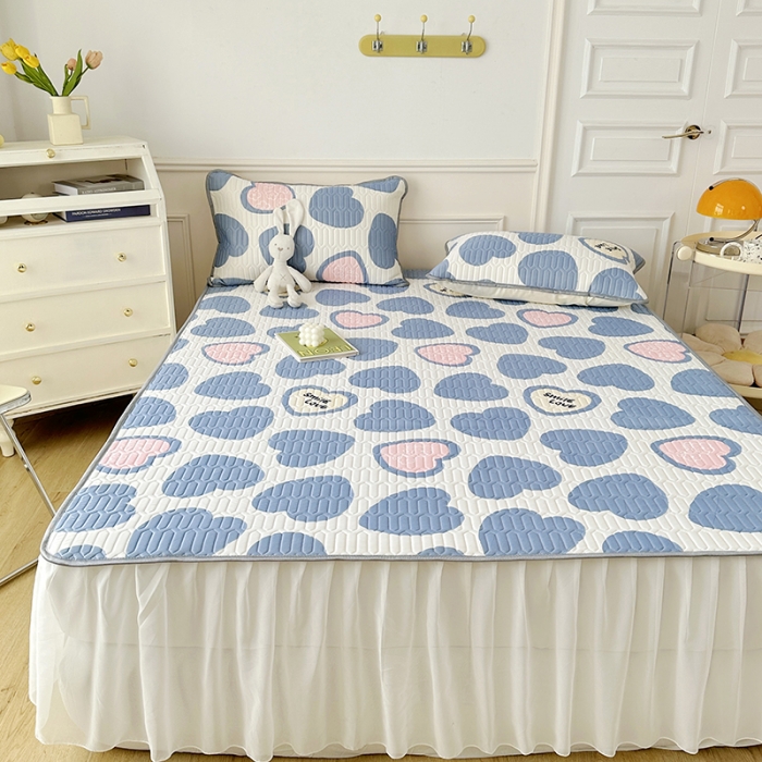 91家纺网 家纺一手货源 找家纺 （总）纽缦 2023新款乳胶床裙三件套