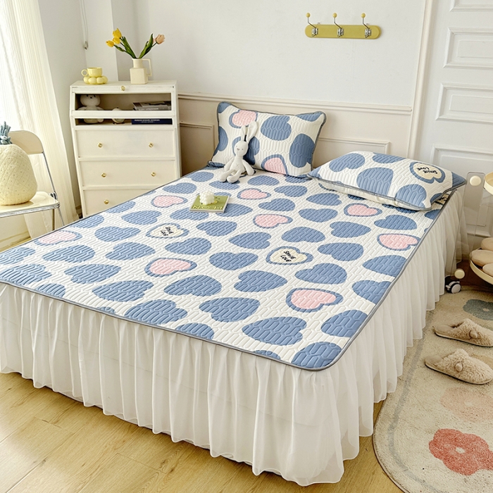 91家纺网 家纺一手货源 找家纺 （总）纽缦 2023新款乳胶床裙三件套