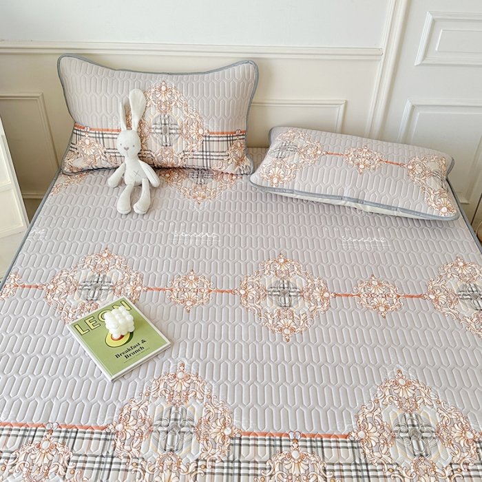 91家纺网 家纺一手货源 找家纺 纽缦 2023新款乳胶床裙三件套 巴利生活