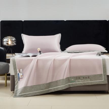 91家纺网 家纺一手货源 找家纺 （总）航途席业  2025年新款提花冰丝凉席三件套素色系列