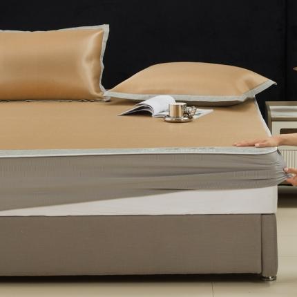 91家纺网 家纺一手货源 找家纺 （总）航途席业  2025年新款提花冰丝凉席三件套素色系列