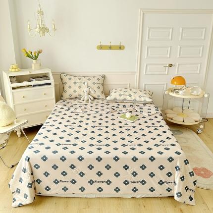 91家纺网 家纺一手货源 找家纺 纽缦 2023新款乳胶床裙四件套 灵动-卡其