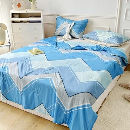 91家纺网 家纺一手货源 找家纺 纽缦 2023新款乳胶床裙四件套 西塞尔-兰