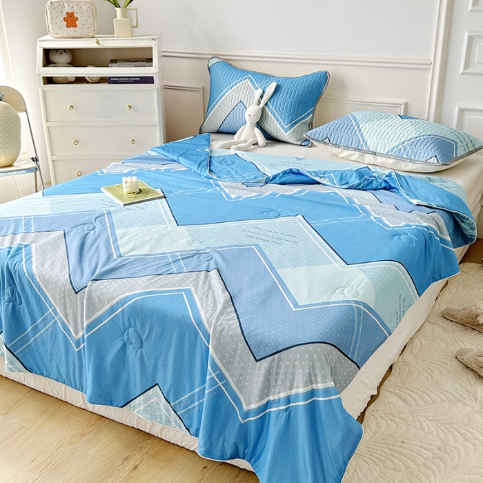 91家纺网 家纺一手货源 找家纺 纽缦 2023新款乳胶床裙四件套 西塞尔-兰