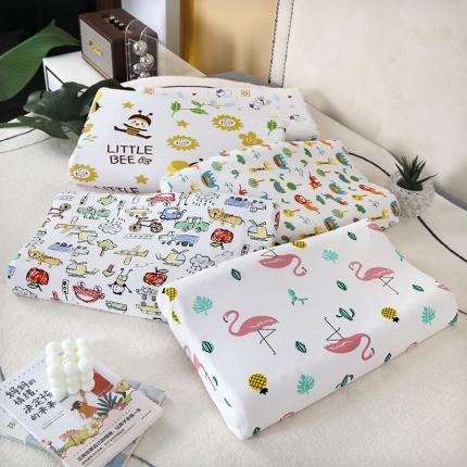 (总)美丽折家纺 2023新款32色大童针织棉乳胶枕