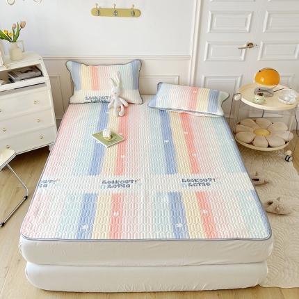 纽缦 2023新款乳胶床单四件套 彩虹语