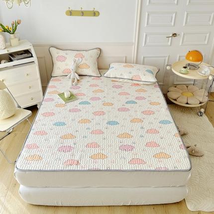 纽缦 2023新款乳胶床单四件套 彩云