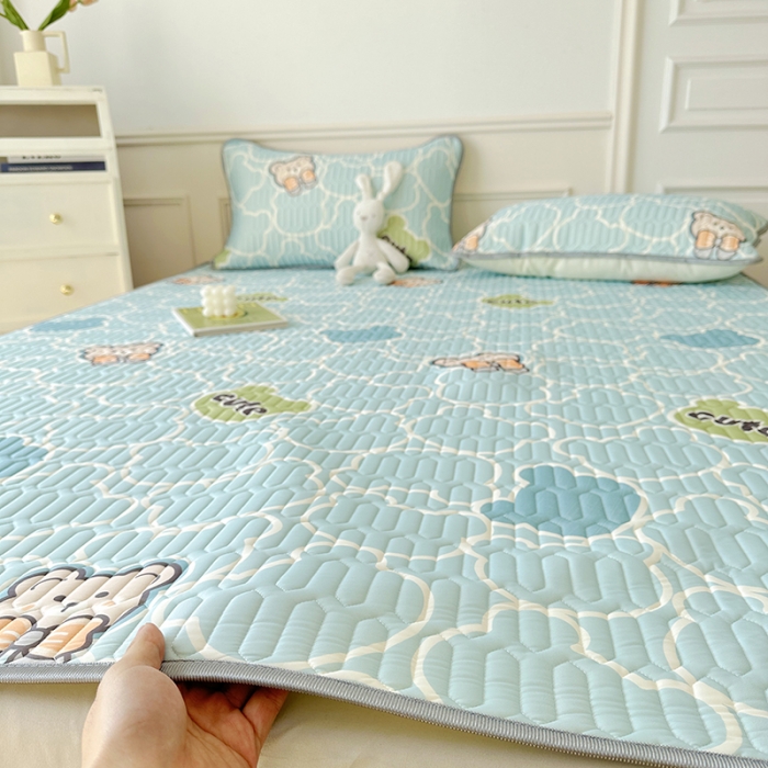 91家纺网 家纺一手货源 找家纺 纽缦 2023新款乳胶床单四件套 蝴蝶熊