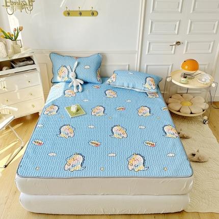 纽缦 2023新款乳胶床单四件套 欢乐奶龙