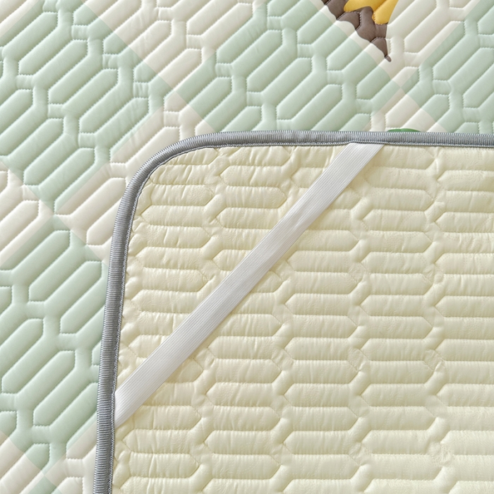 91家纺网 家纺一手货源 找家纺 纽缦 2023新款乳胶床单四件套 恐龙假期