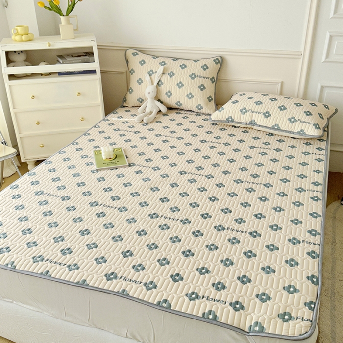 91家纺网 家纺一手货源 找家纺 纽缦 2023新款乳胶床单四件套 灵动-卡其