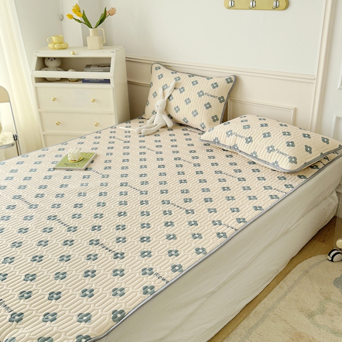 91家纺网 家纺一手货源 找家纺 纽缦 2023新款乳胶床单四件套 灵动-卡其