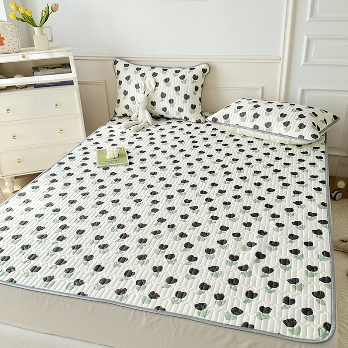 91家纺网 家纺一手货源 找家纺 纽缦 2023新款乳胶床单四件套 浅夏-白