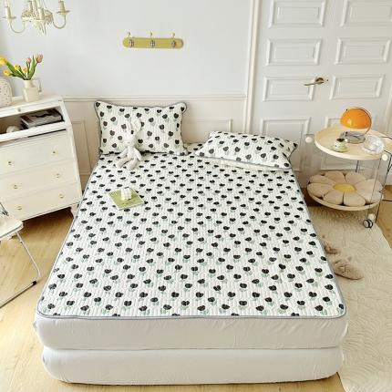 纽缦 2023新款乳胶床单四件套 浅夏-白