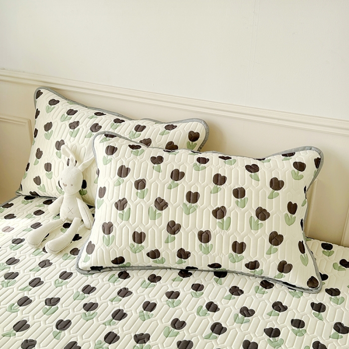 91家纺网 家纺一手货源 找家纺 纽缦 2023新款乳胶床单四件套 浅夏-白