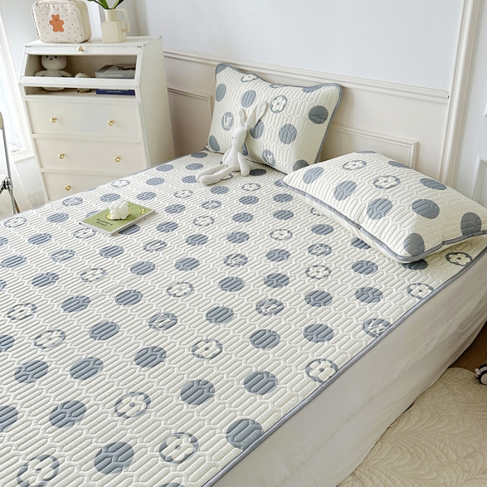 91家纺网 家纺一手货源 找家纺 纽缦 2023新款乳胶床单四件套 时光