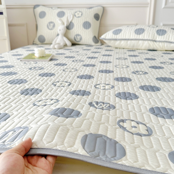 91家纺网 家纺一手货源 找家纺 纽缦 2023新款乳胶床单四件套 时光