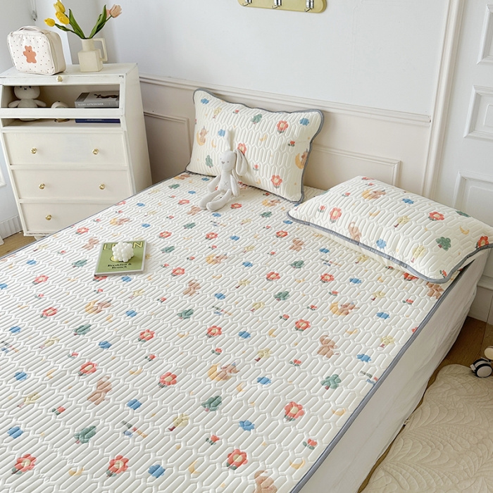 91家纺网 家纺一手货源 找家纺 纽缦 2023新款乳胶床单四件套 童话镇