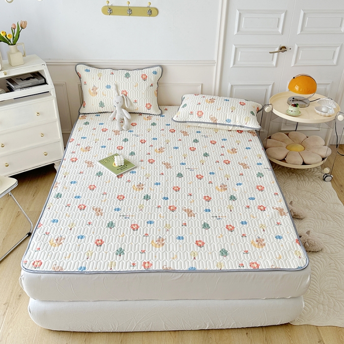 91家纺网 家纺一手货源 找家纺 纽缦 2023新款乳胶床单四件套 童话镇