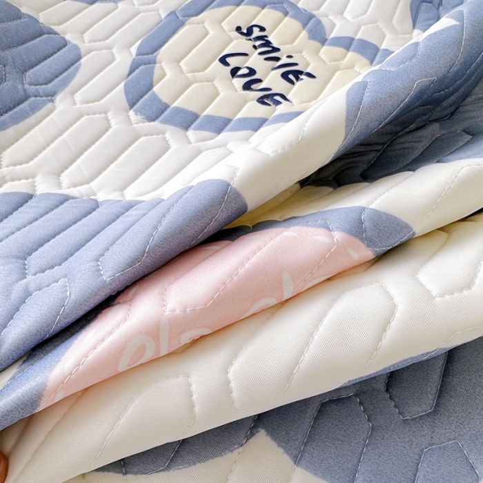 91家纺网 家纺一手货源 找家纺 纽缦 乳胶床笠三件套 心愿-蓝