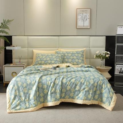 91家纺网 家纺一手货源 找家纺 （总）2025新款水洗棉麻印花夏凉被