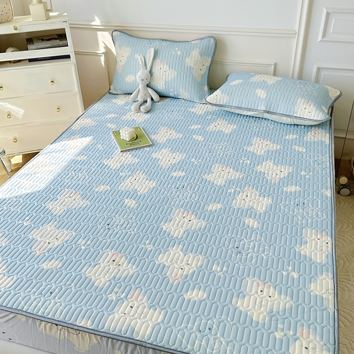 91家纺网 家纺一手货源 找家纺 纽缦 乳胶床笠三件套 小飞象