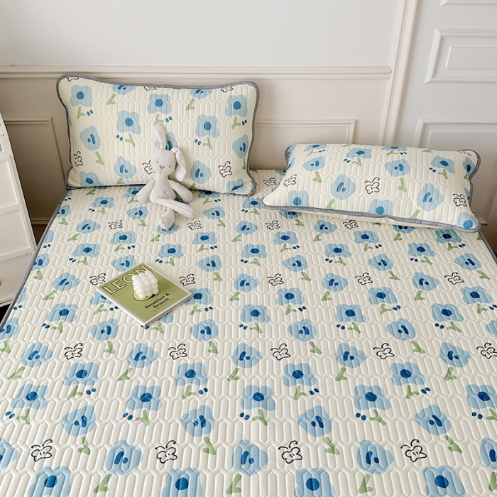 91家纺网 家纺一手货源 找家纺 纽缦 乳胶床笠三件套 蝶恋-兰