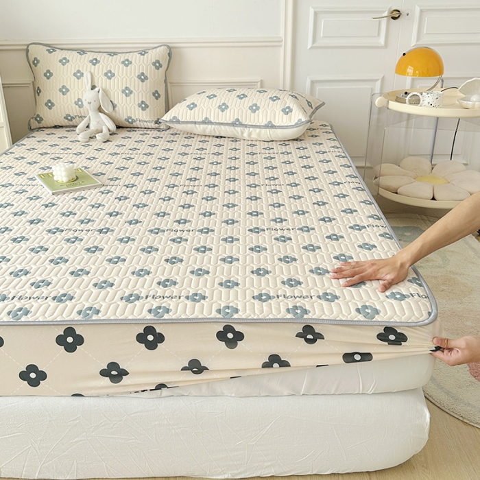 91家纺网 家纺一手货源 找家纺 纽缦 乳胶床笠三件套 灵动-卡其