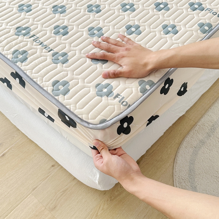 91家纺网 家纺一手货源 找家纺 纽缦 乳胶床笠三件套 灵动-卡其