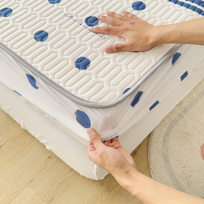 91家纺网 家纺一手货源 找家纺 纽缦 乳胶床笠三件套 萌小熊-蓝