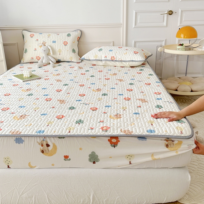 91家纺网 家纺一手货源 找家纺 纽缦 乳胶床笠三件套 童话镇