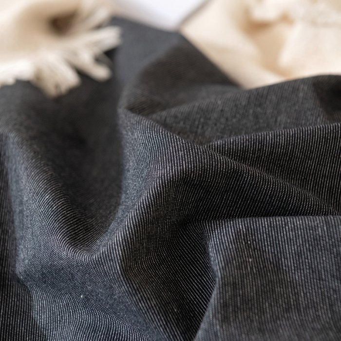 91家纺网 家纺一手货源 找家纺 棉邦 2023新款A类全棉色织水洗棉四件套 极黑细条