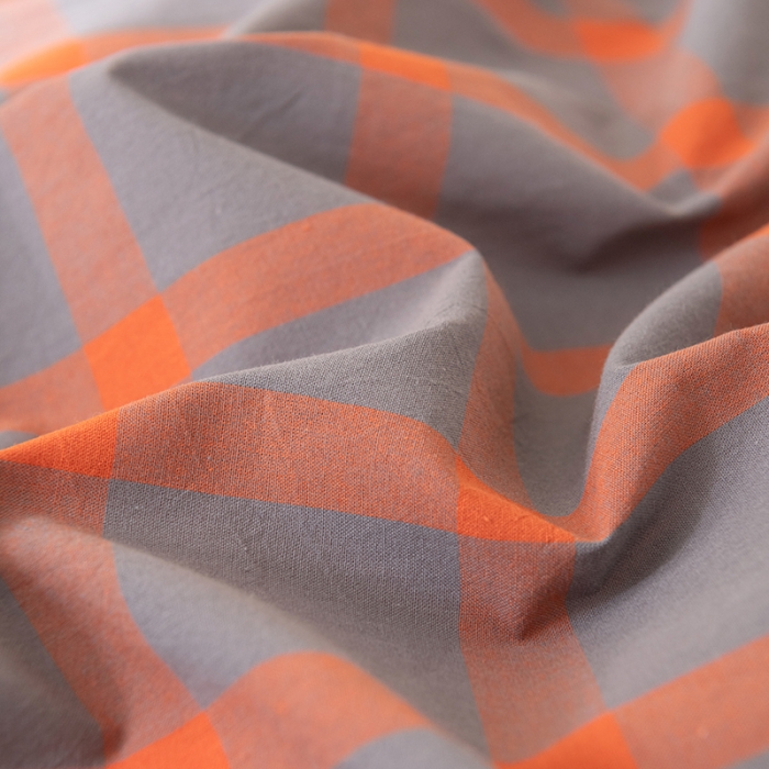 91家纺网 家纺一手货源 找家纺 棉邦 2023新款A类全棉色织水洗棉四件套 洛桑桔