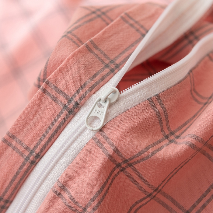 91家纺网 家纺一手货源 找家纺 棉邦 2023新款A类全棉色织水洗棉四件套 雅思粉