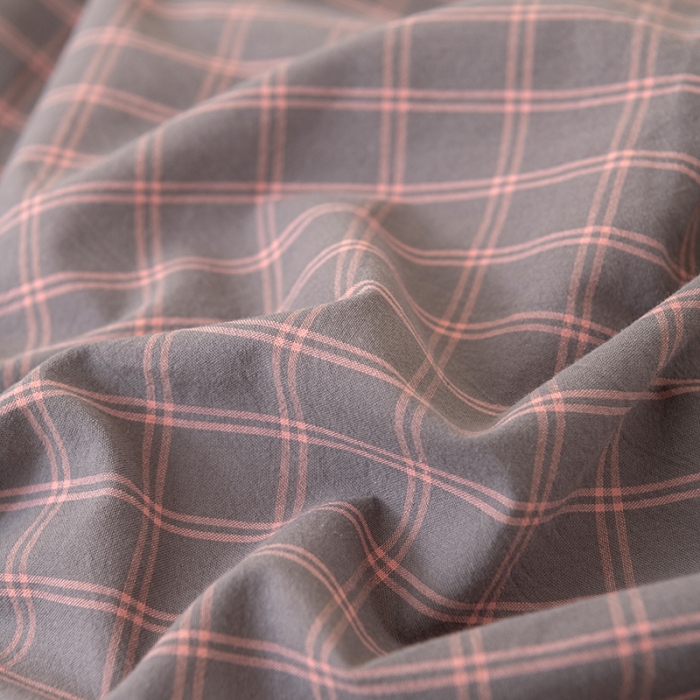 91家纺网 家纺一手货源 找家纺 棉邦 2023新款A类全棉色织水洗棉四件套 雅思灰