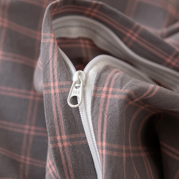 91家纺网 家纺一手货源 找家纺 棉邦 2023新款A类全棉色织水洗棉四件套 雅思灰