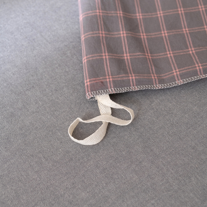 91家纺网 家纺一手货源 找家纺 棉邦 2023新款A类全棉色织水洗棉四件套 雅思灰