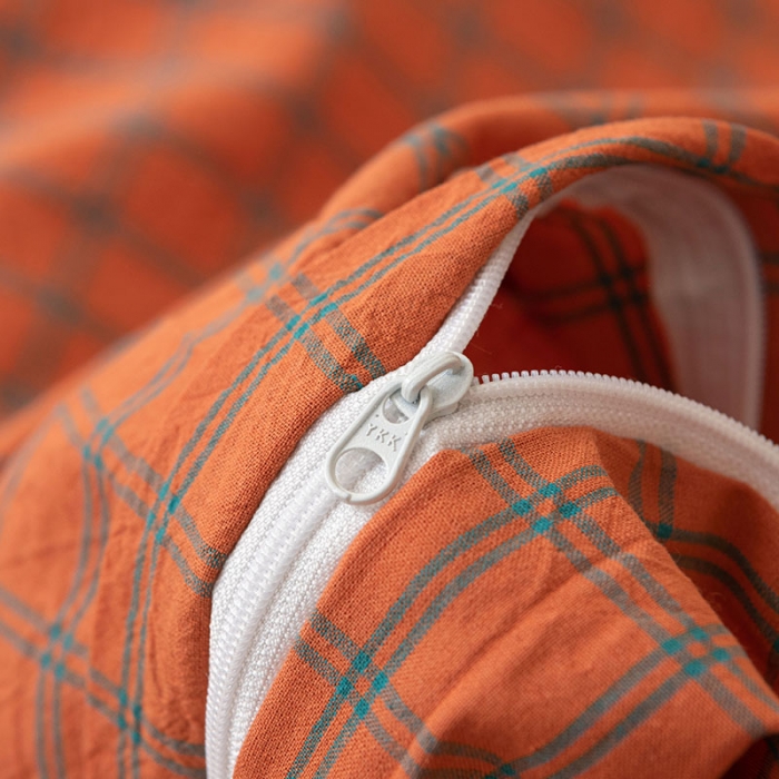 91家纺网 家纺一手货源 找家纺 棉邦 2023新款A类全棉色织水洗棉四件套 雅思桔