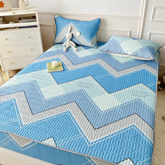 91家纺网 家纺一手货源 找家纺 纽缦 2023新款乳胶床笠四件套 西塞尔-兰