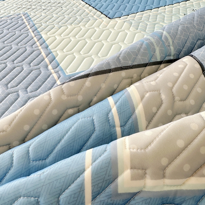 91家纺网 家纺一手货源 找家纺 纽缦 2023新款乳胶床笠四件套 西塞尔-兰