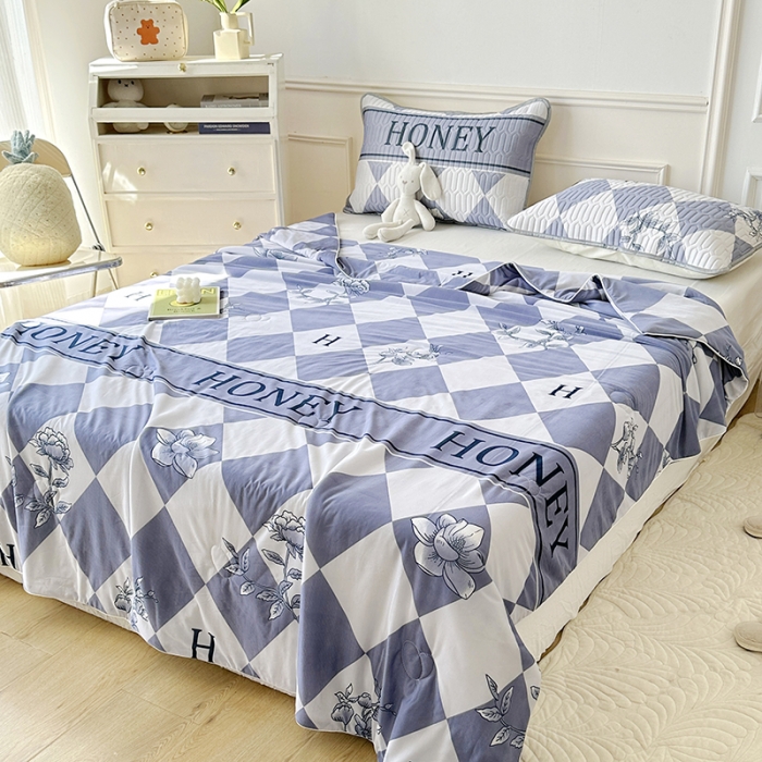 91家纺网 家纺一手货源 找家纺 纽缦 2023新款乳胶床笠四件套 时尚情怀