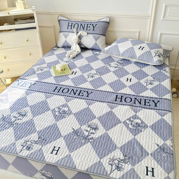 91家纺网 家纺一手货源 找家纺 纽缦 2023新款乳胶床笠四件套 时尚情怀