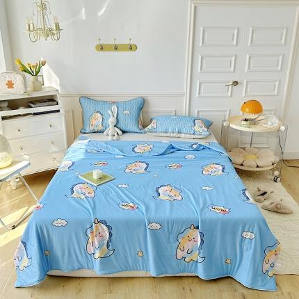 纽缦 2023新款乳胶床笠四件套 欢乐奶龙